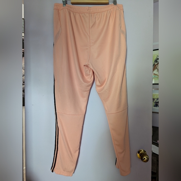 Adidas Trio 9 Men's Training/Track Pants | XL | Peach/Coral and Black - Picture 4 of 5